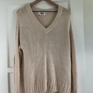 PINK Victoria's Secret Cream Knit Sweater